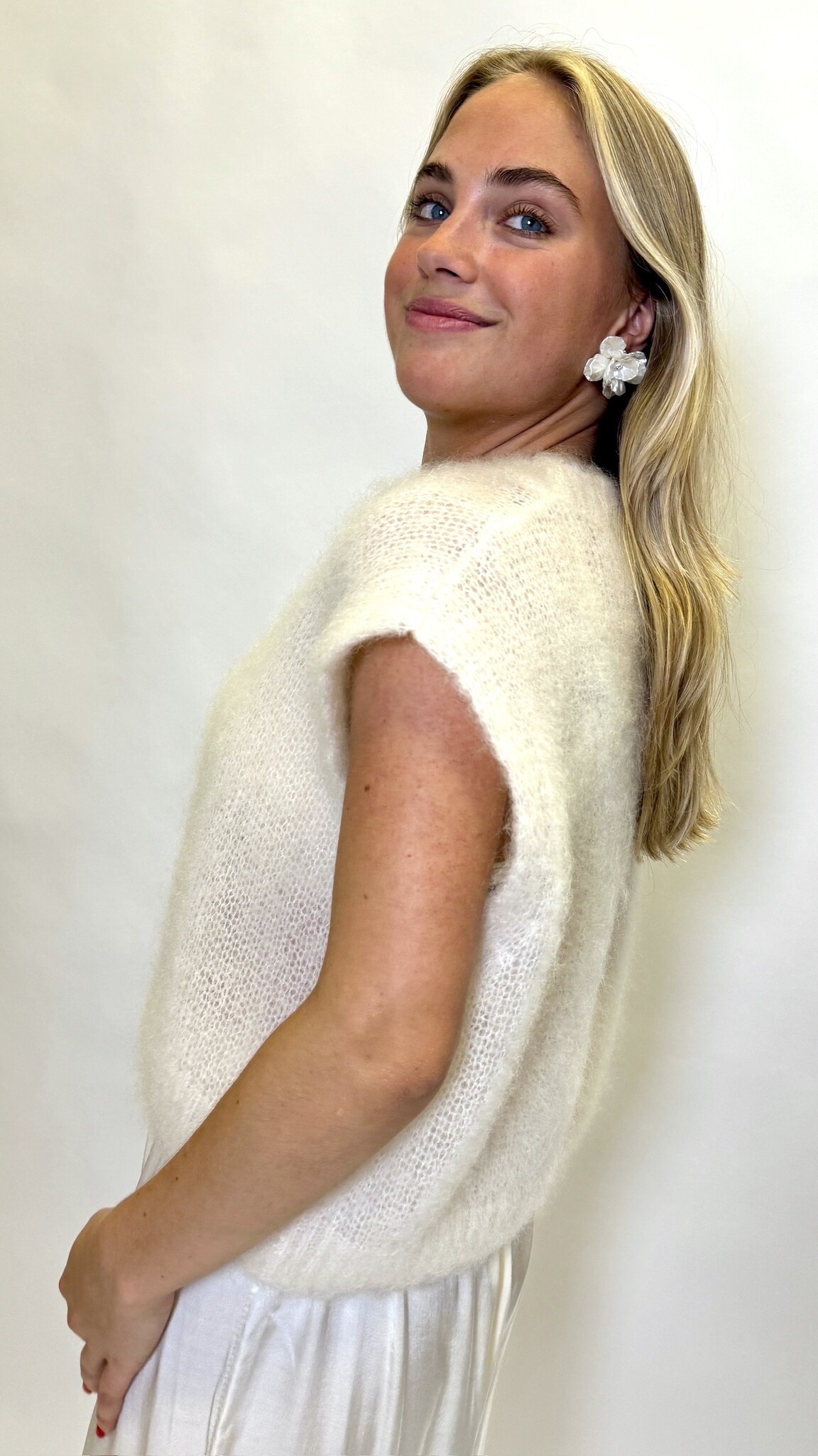 Mohair Debardeur Creme TU