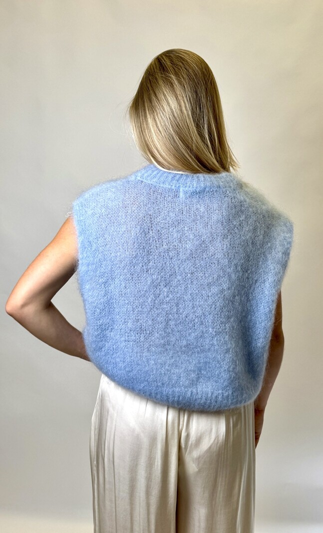 Mohair Debardeur Light Blue TU