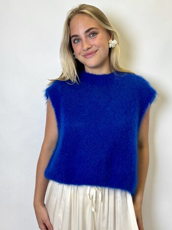 Mohair Debardeur Cobalt Blue TU
