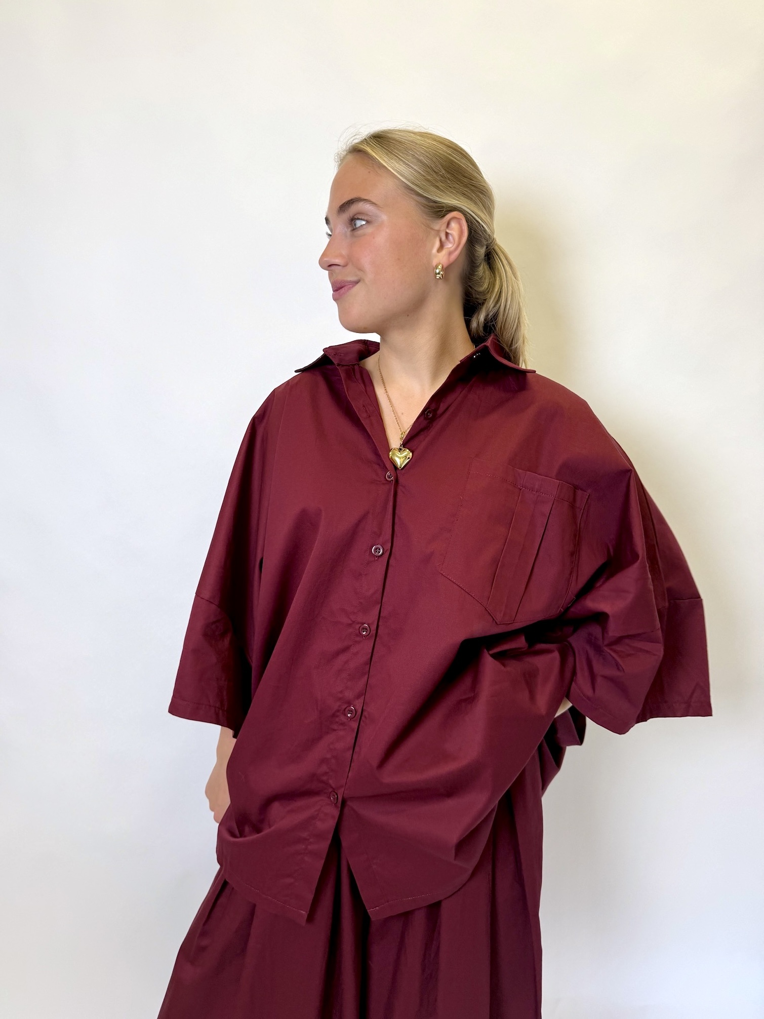MM Yin Shirt Bordeaux TU