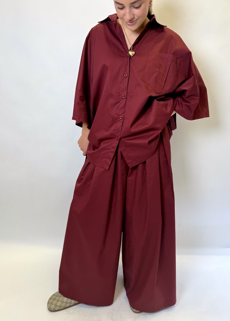 MM Yuno Pants Burgundy TU