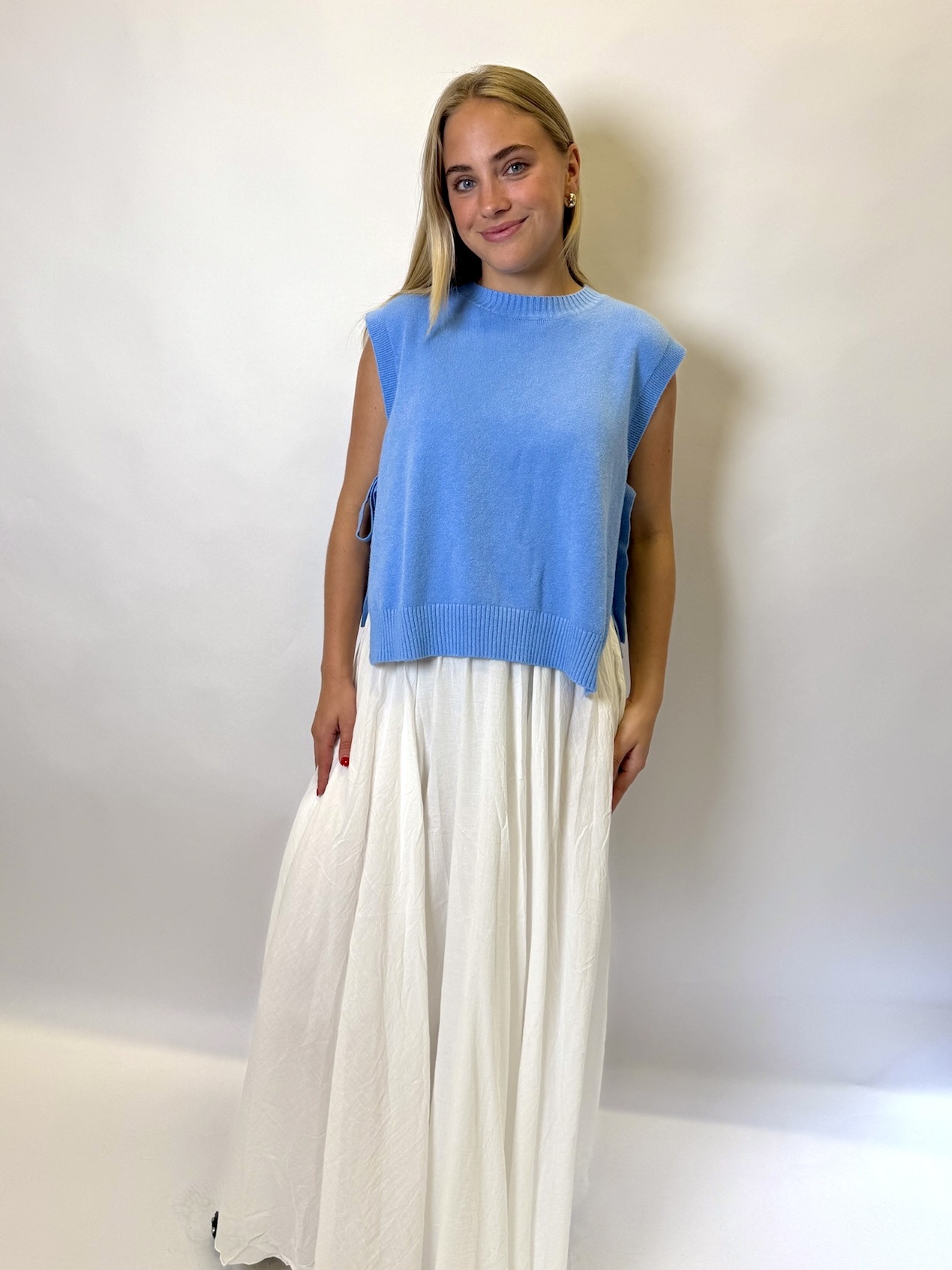 MM Flowy Maxi Skirt Blanc TU