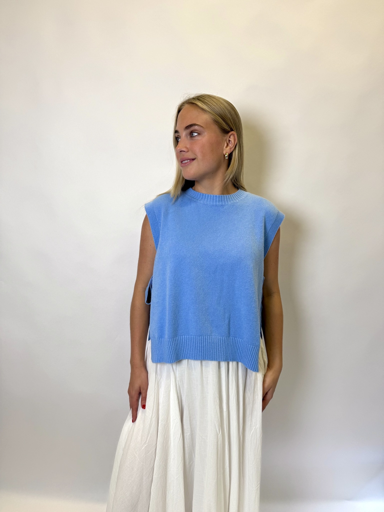 MM Flowy Maxi Skirt Blanc TU