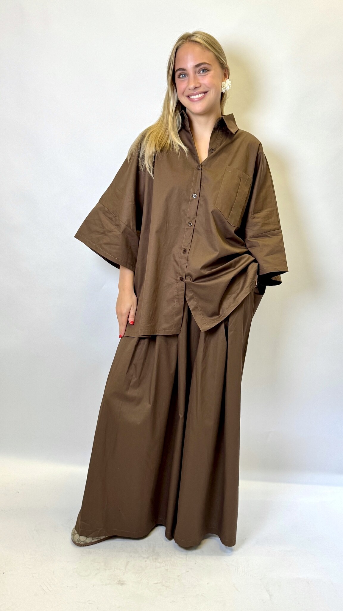 MM Yin Shirt Bruin TU