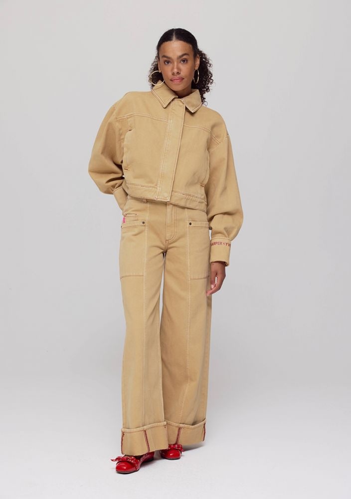 HARPER & YVE Madelynn Jeans Beige