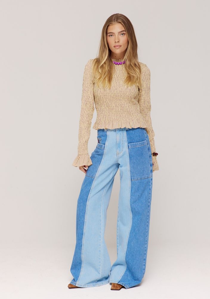 HARPER & YVE Veerle Blouse Check Lemonade