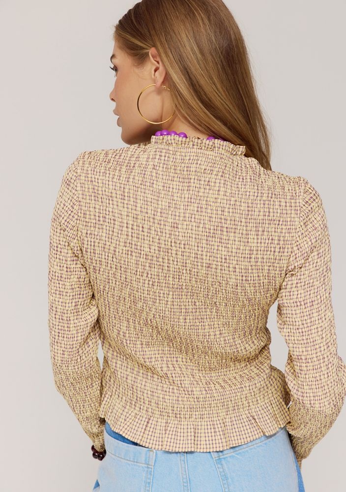 HARPER & YVE Veerle Blouse Check Lemonade