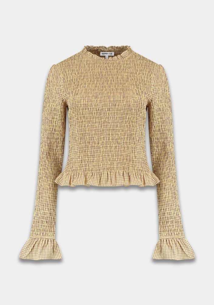 HARPER & YVE Veerle Blouse Check Lemonade