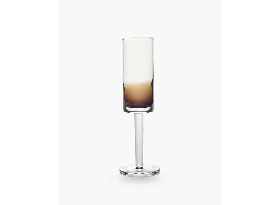 serax Zuma Lange Champagnecoupe Set van 4 Amber