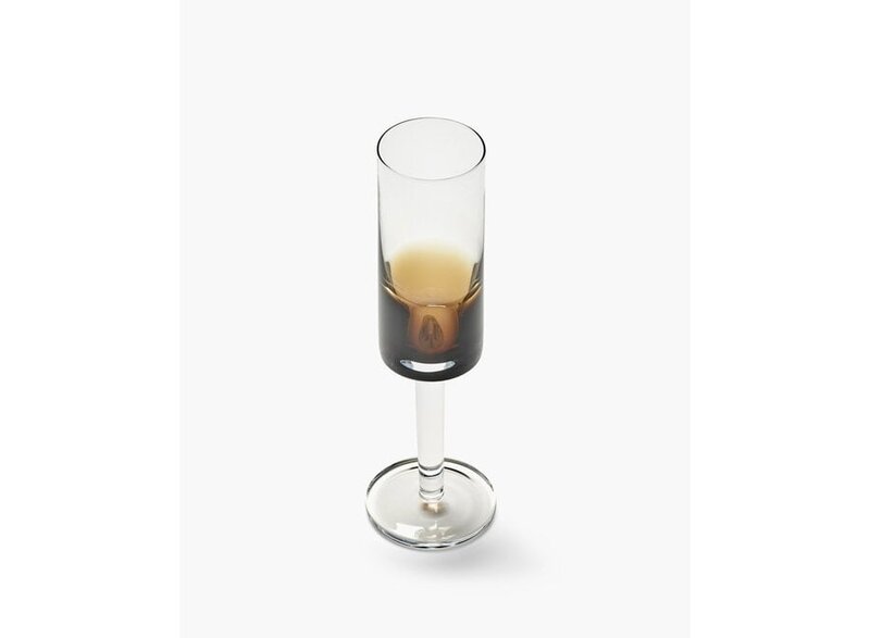 serax Zuma Long Champagnecoupe Set of 4 Amber