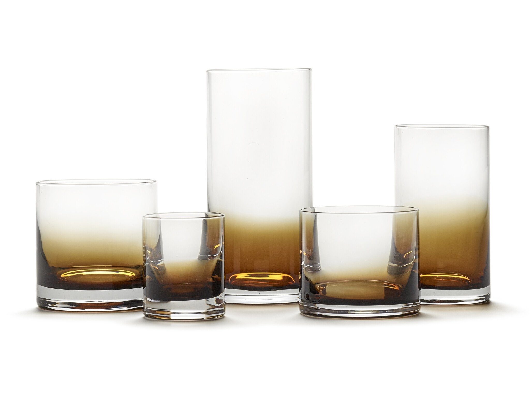 serax Zuma Drinkglazen Set van 4 Amber