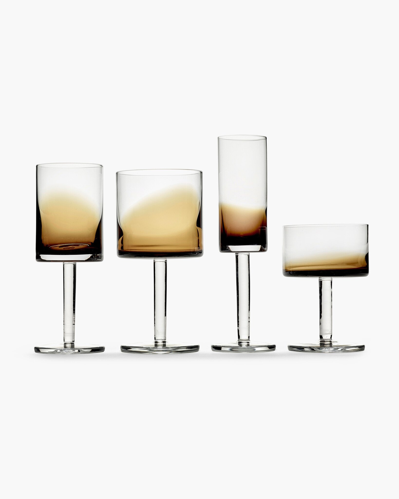 serax Zuma Champagnecoupe Set van 4 Amber