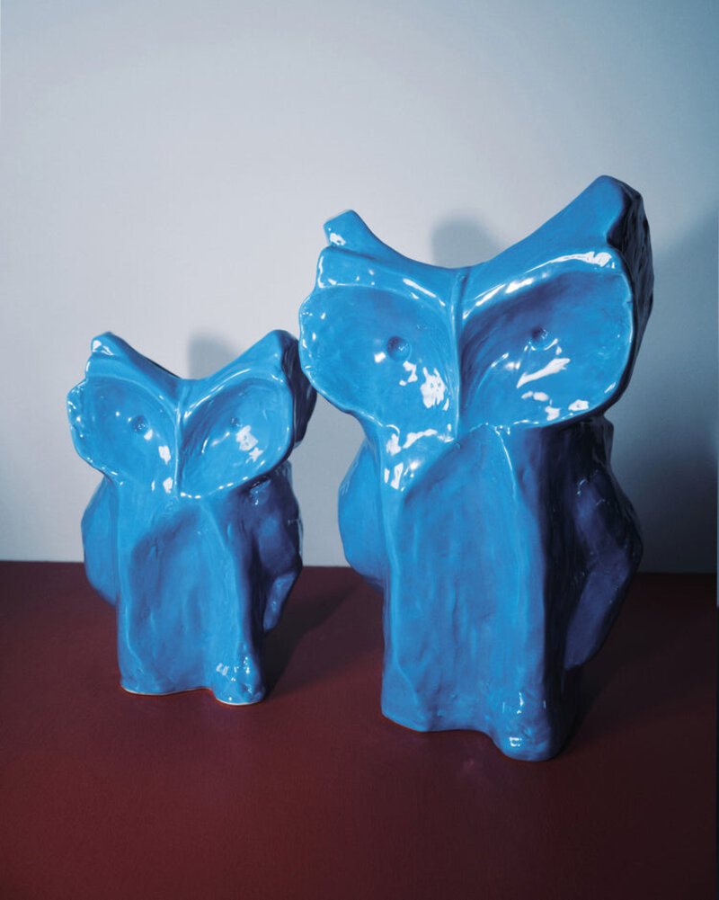 serax Marni Midnight Creatures Owl Vase L Blue