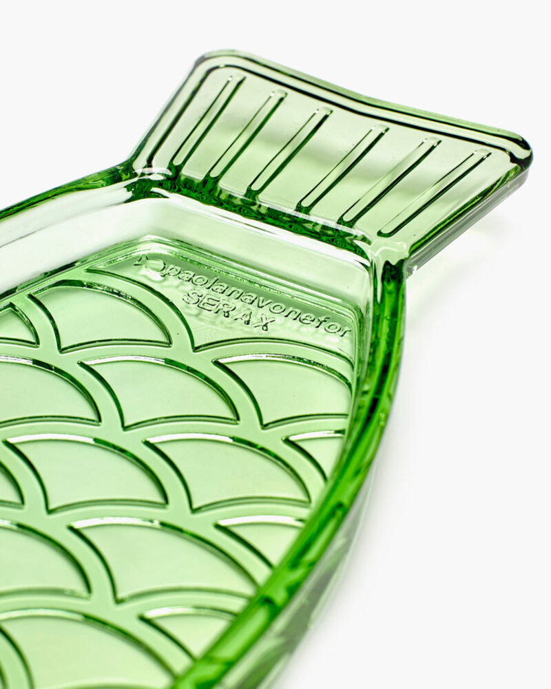 serax Fish & Fish Dish Transparent Green