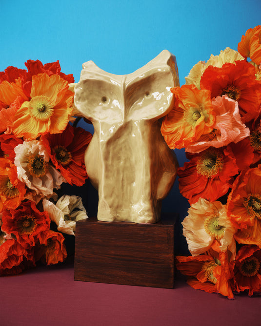 serax Marni Midnight Creatures Owl Vase L Yellow