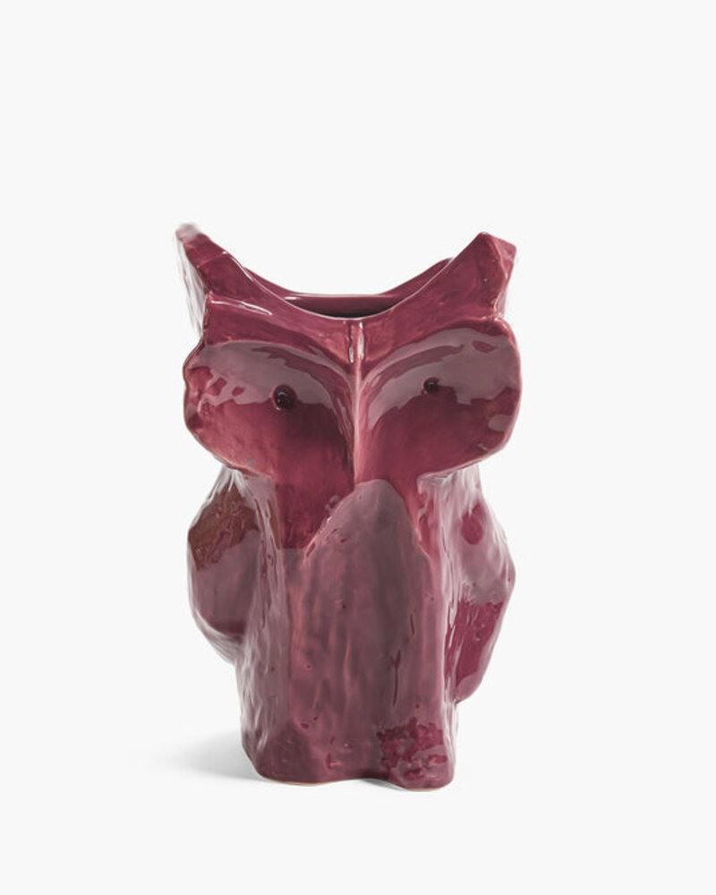 serax Marni Midnight Creatures Owl Vase L Aubergine
