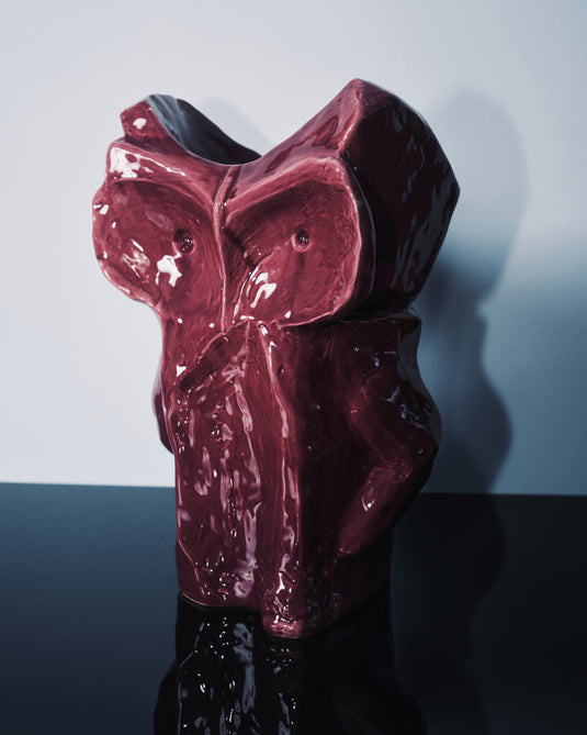 serax Marni Midnight Creatures Owl Vase L Aubergine