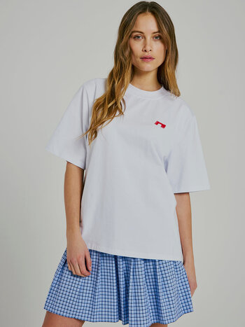 NORR Sanda Tee White with Red Print