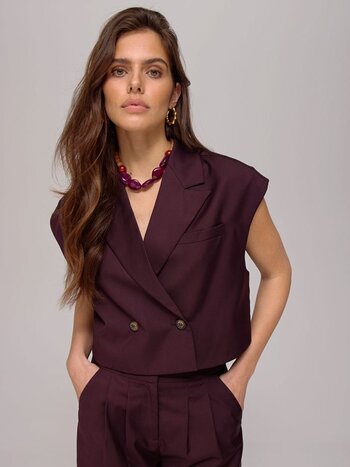 HARPER & YVE Esmee Gilet Burgundy