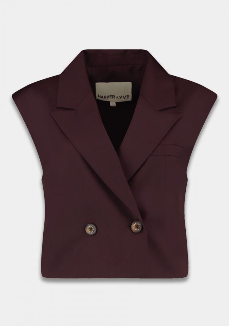 HARPER & YVE Esmee Gilet Burgundy