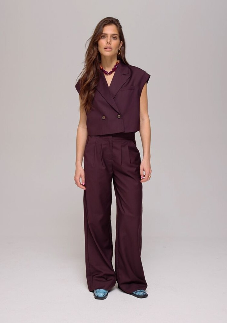 HARPER & YVE Sadie Pants Burgundy