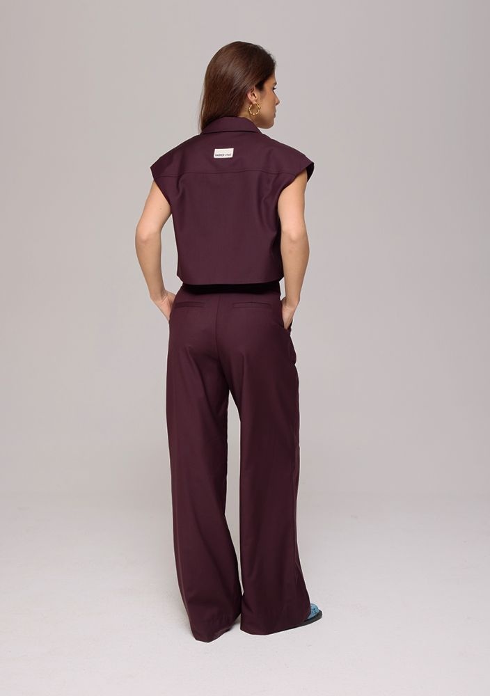 HARPER & YVE Sadie Pants Burgundy