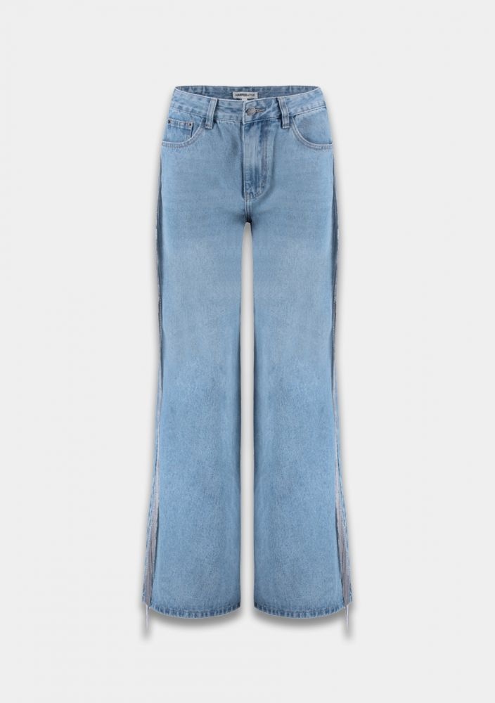 HARPER & YVE Mayro Pants Light Blue Fringes