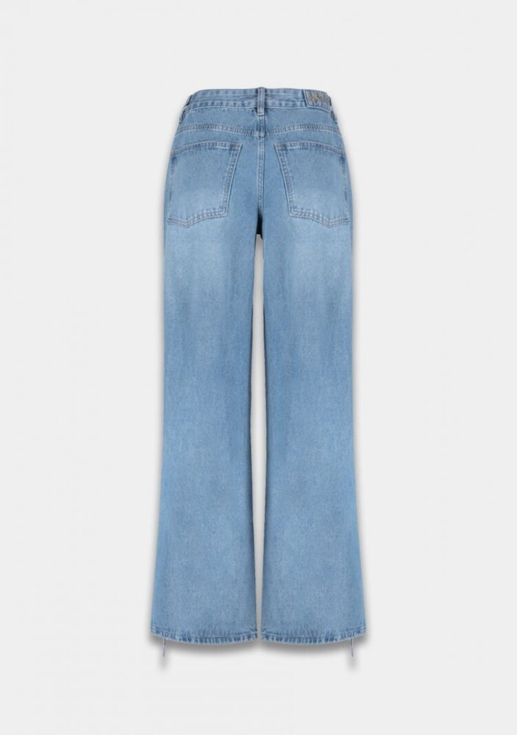 HARPER & YVE Mayro Pants Light Blue Fringes