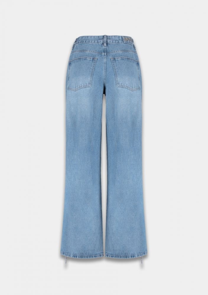 HARPER & YVE Mayro Pants Light Blue Fringes