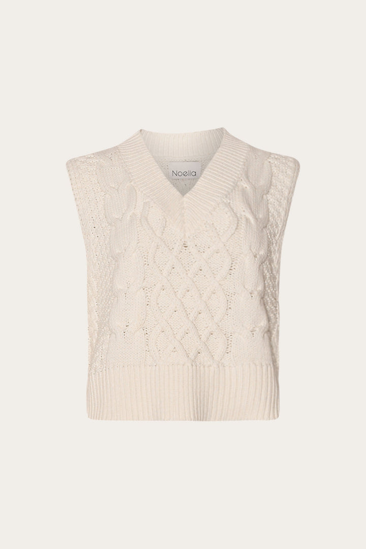 NOELLA Gio Knit Vest Ivory