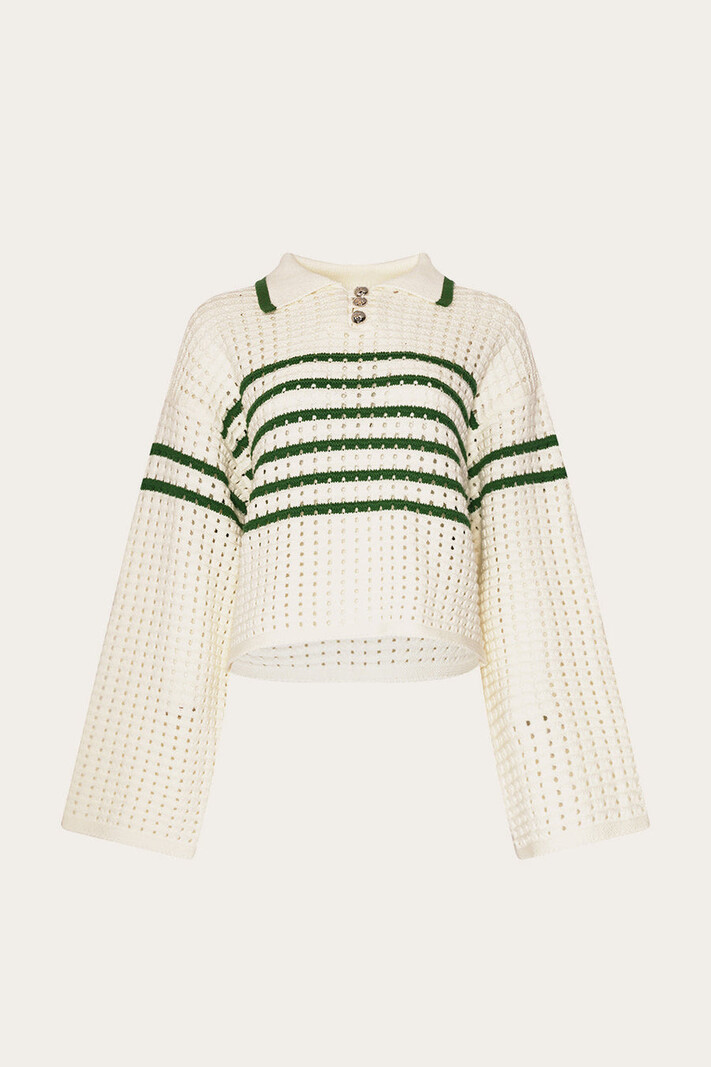NOELLA Leen Knit Talani Green Stripe