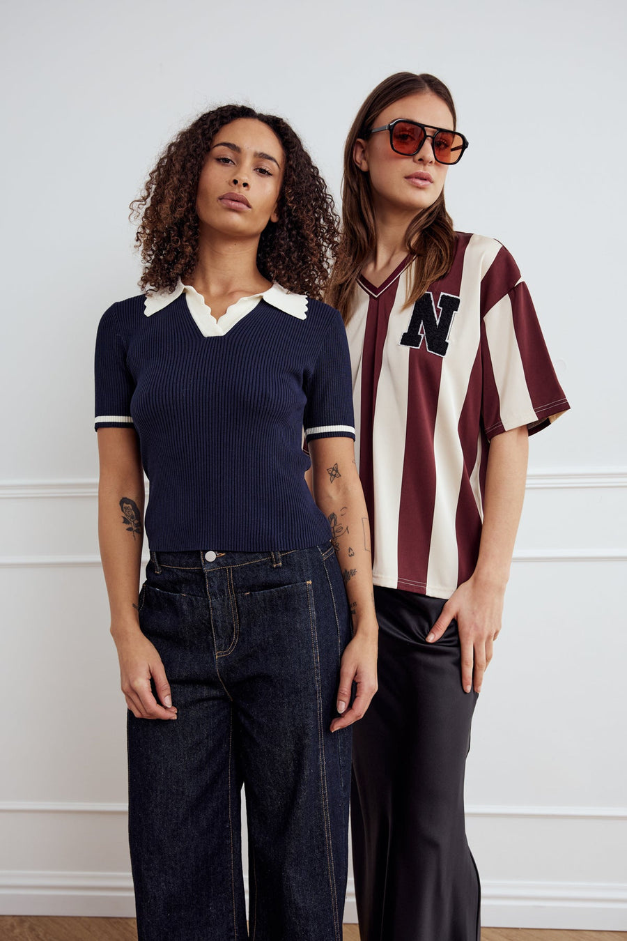 NOELLA Lilo Polo Knit Navy