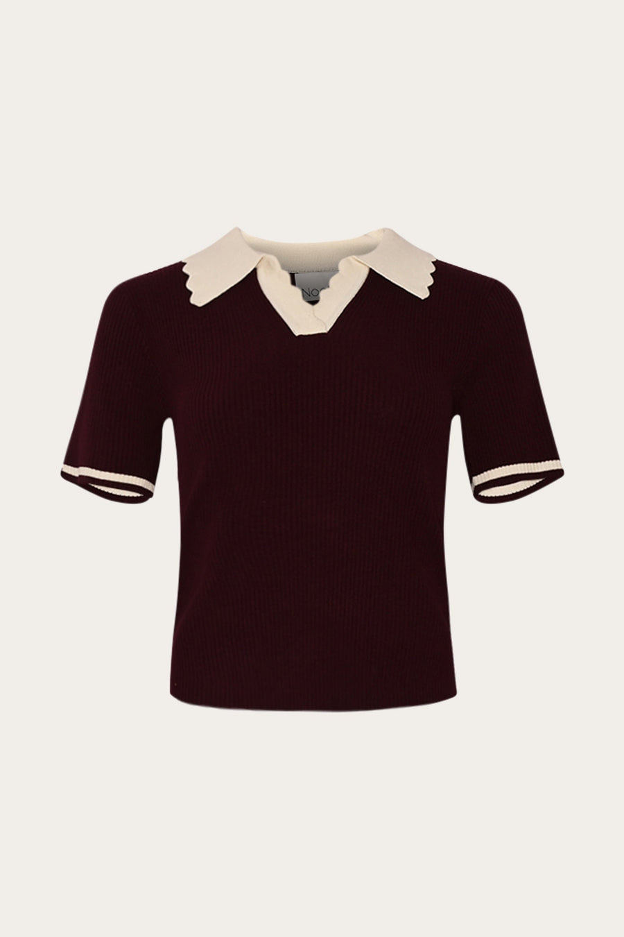 NOELLA Lilo Polo Knit Wine