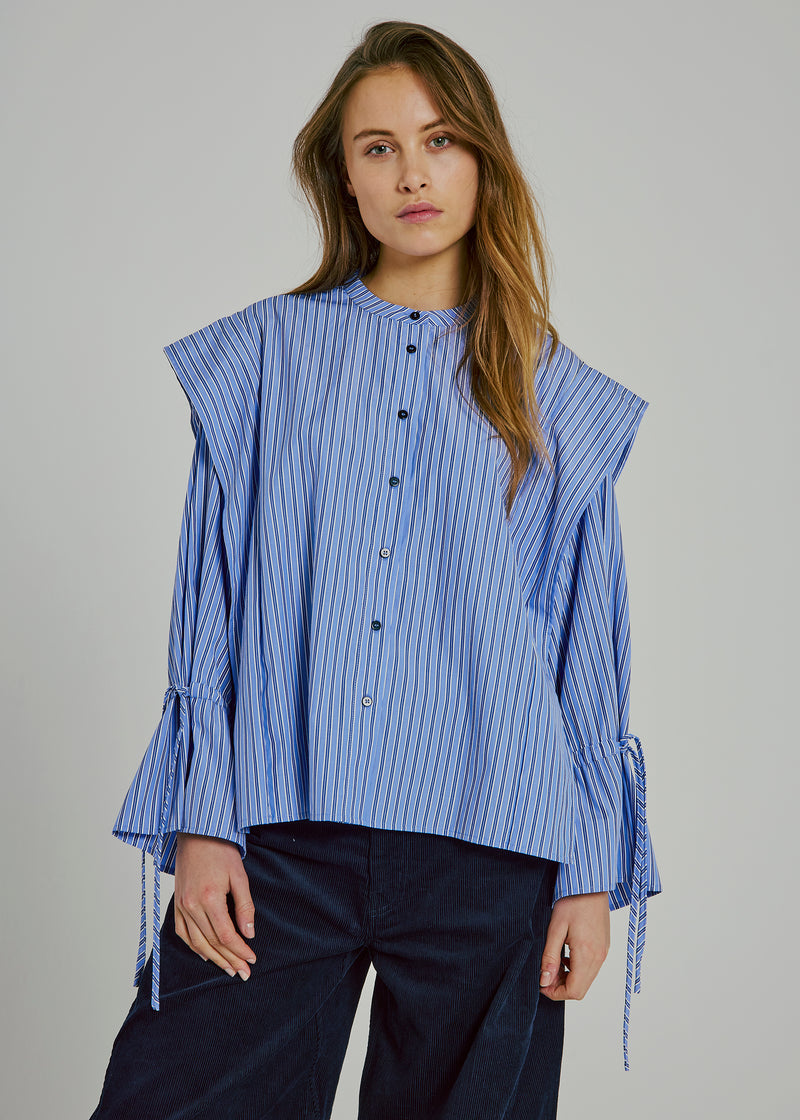 NORR Marion Shirt Blue Stripe