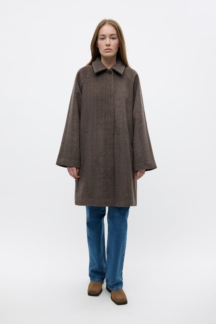 ENVII Enseneca Wool Jacket Brown Mel