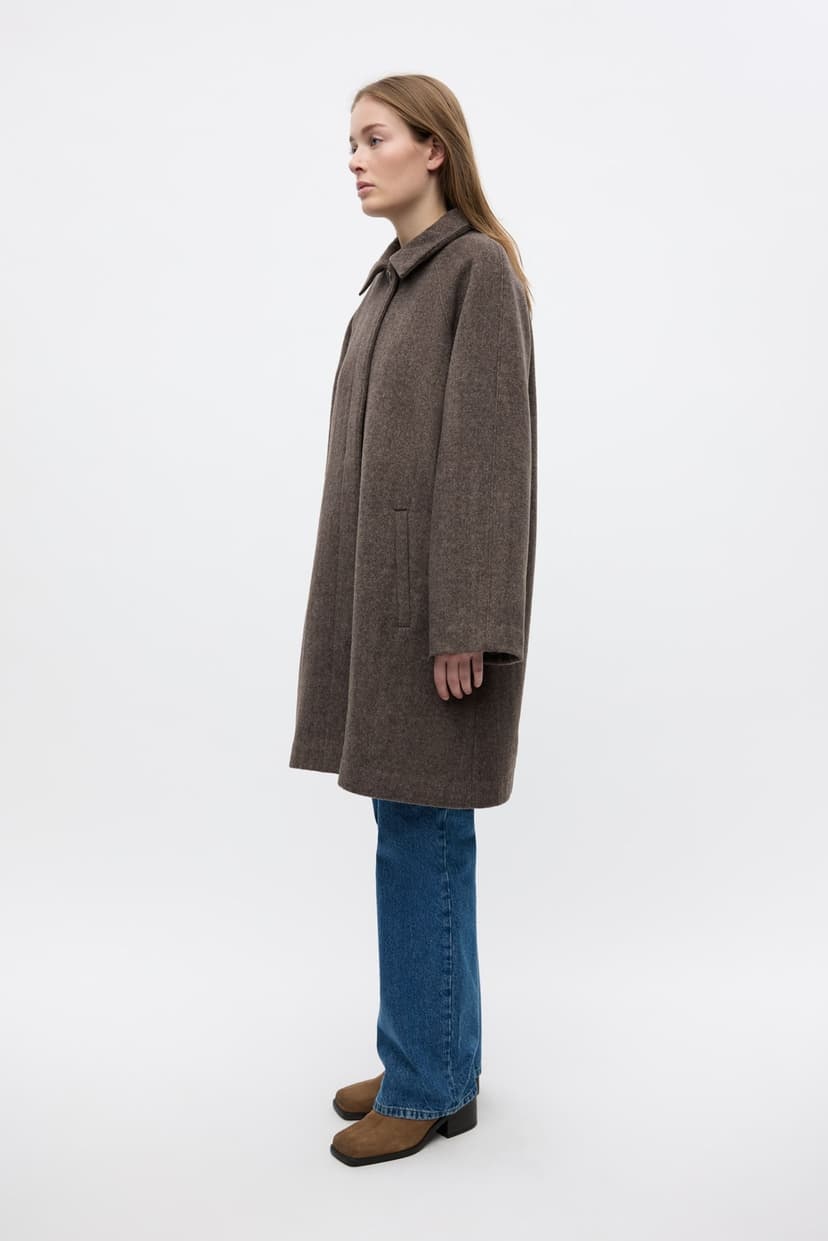 ENVII Enseneca Wool Jacket Brown Mel