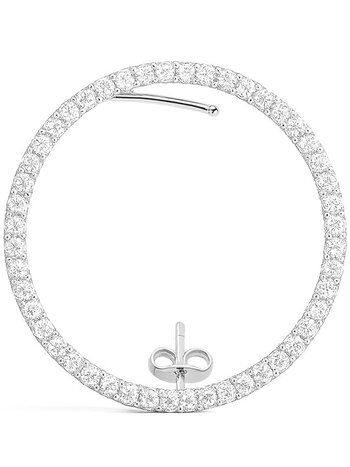 BILLION AVENUE KAY DIAMOND EARSTUD SILVER