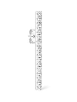BILLION AVENUE BARI DIAMOND EARSTUD SILVER