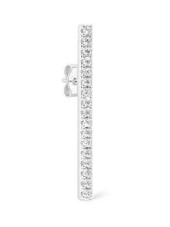 BILLION AVENUE BARI DIAMOND EARSTUD SILVER