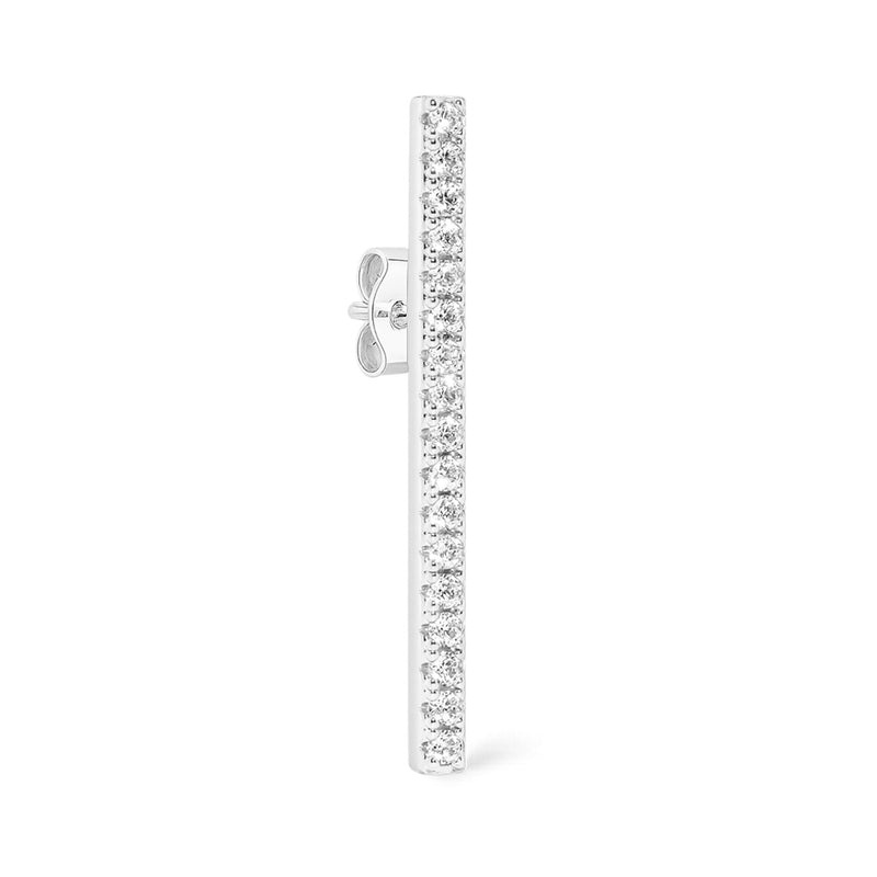 BILLION AVENUE BARI DIAMOND EARSTUD SILVER