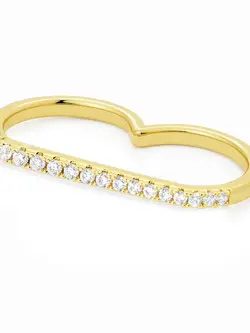 BILLION AVENUE Bari Diamond Ring Gold