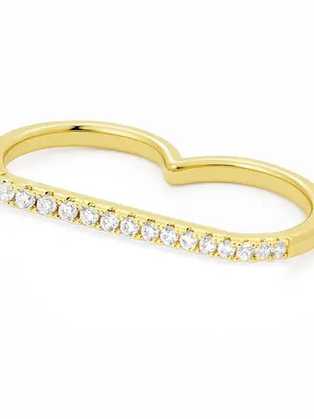 BILLION AVENUE Bari Diamond Ring Gold