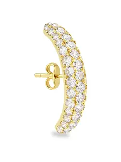 BILLION AVENUE Vif Diamond Earstud Gold