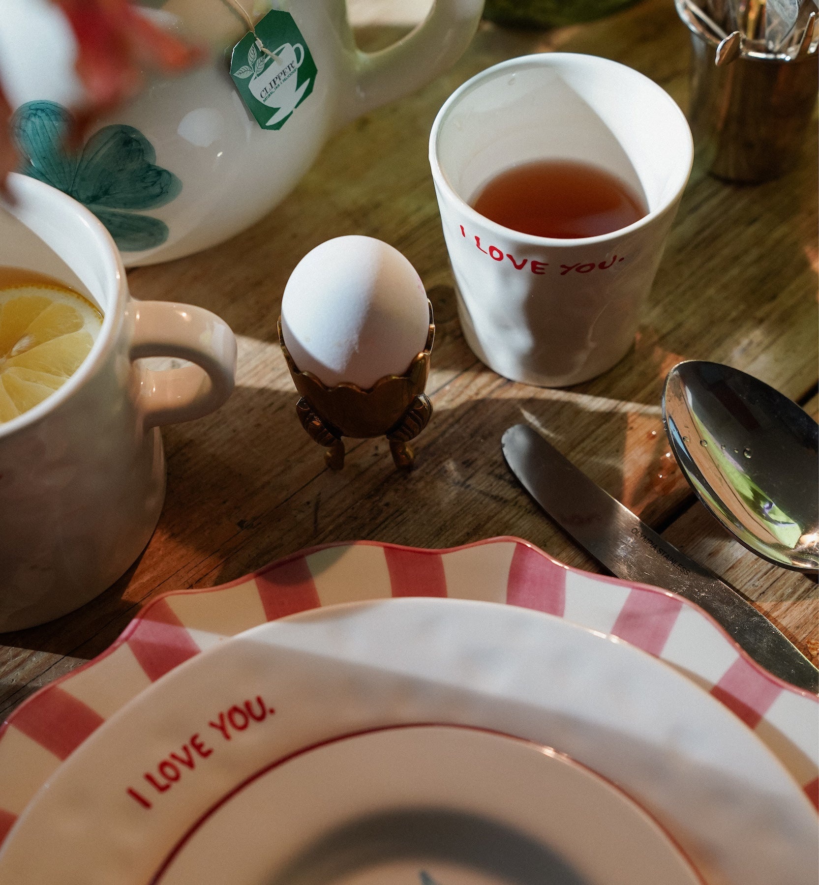 ANNA&NINA I Love You Breakfast Plate