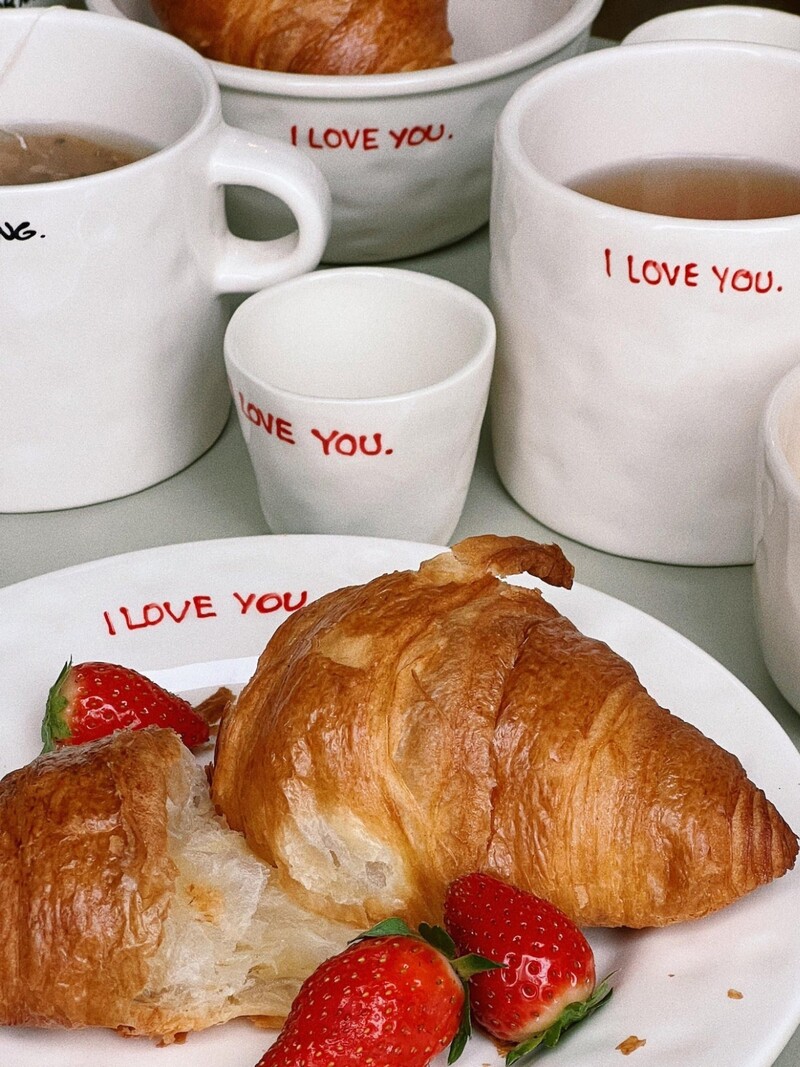 ANNA&NINA I Love You Breakfast Plate
