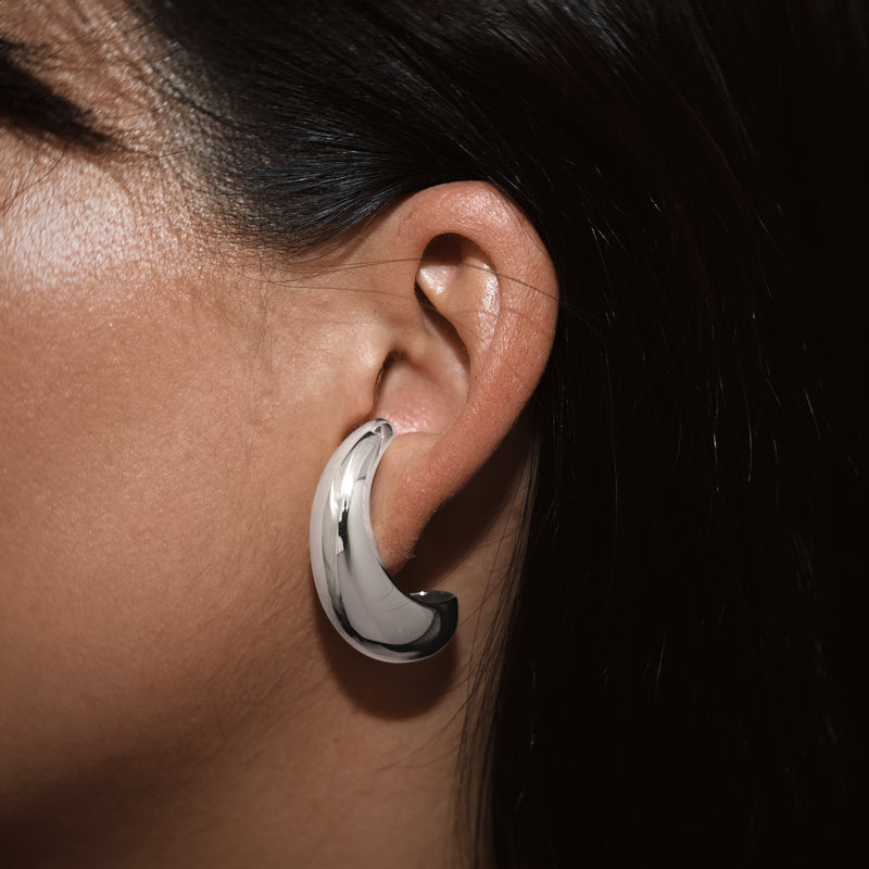 BILLION AVENUE Bulb Earstud Silver