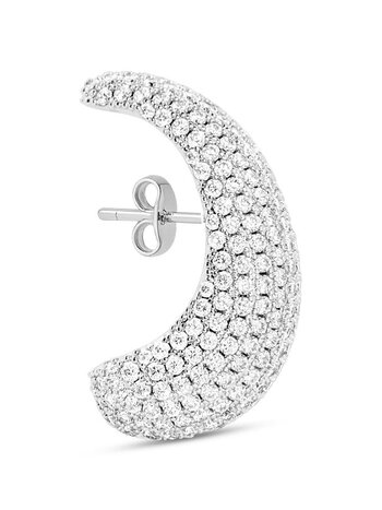 BILLION AVENUE Bulb Diamenten Oorbel Zilver