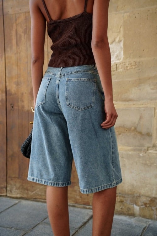 MM Serena Bermuda Light Wash Jeans
