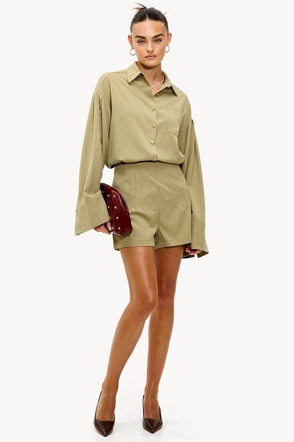 LOAVIES The Petal’s Secret Short Olive