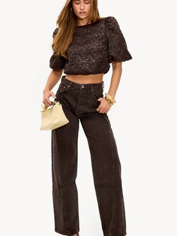 LOAVIES Chill Chaser Broek Donkerbruin